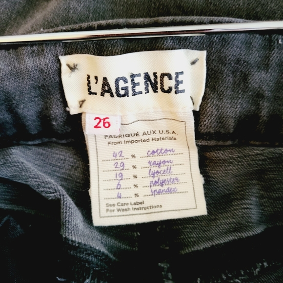 L’AGENCE Margot High Rise Skinny Destructed Jeans Sz 26 MSRP$245 - Picture 9 of 10